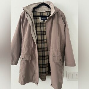 Nautica Beige Plaid Jacket